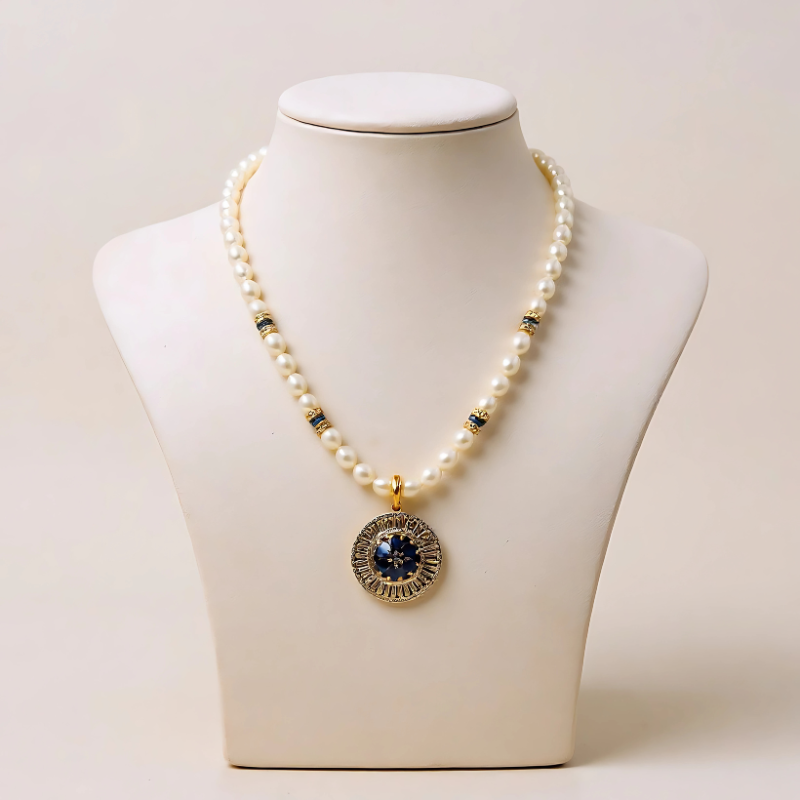 Aparajita Pearl Pendant Set