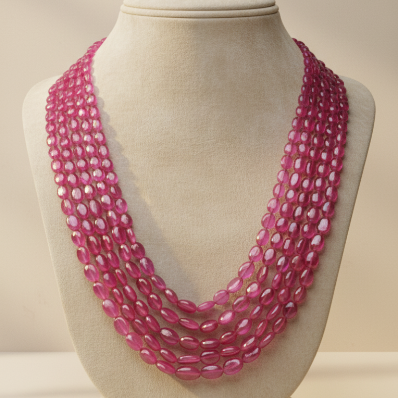 Ruby Beads Mala