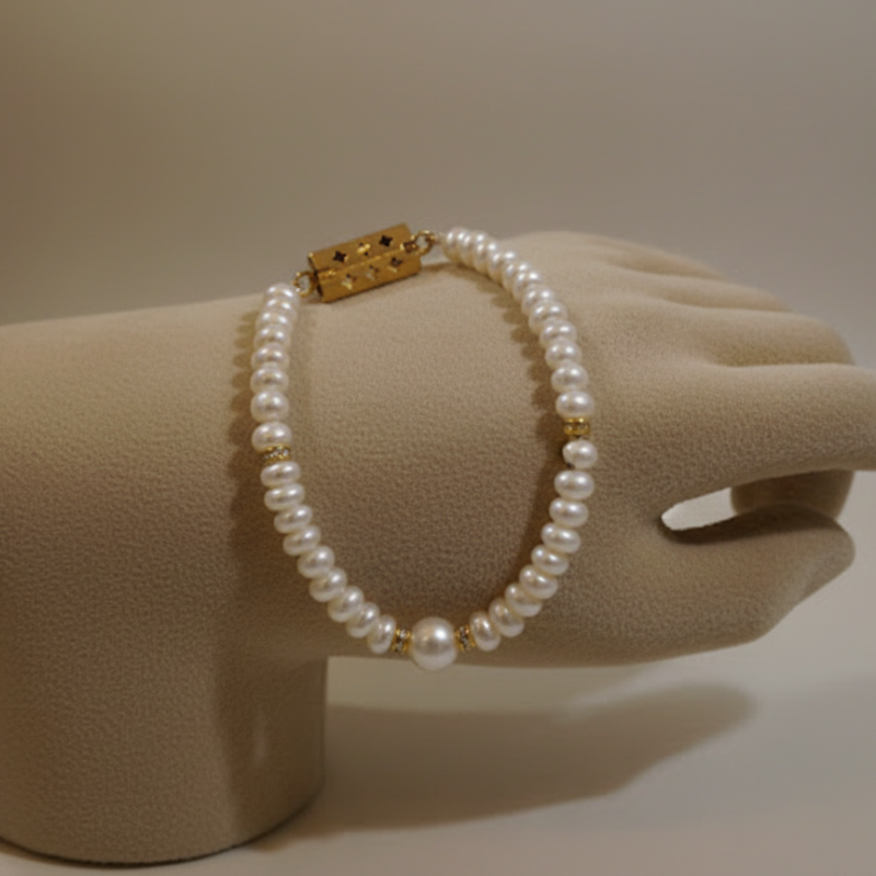 Heritage Pearl Bracelet – Single Line Style