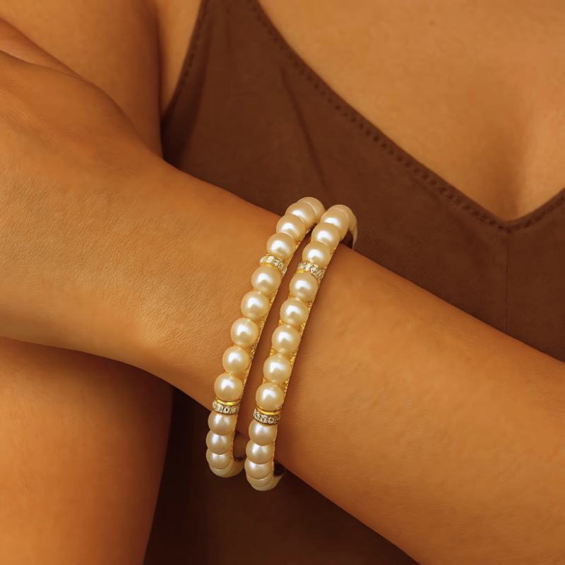 Heritage Rice Pearl Bangle – Timeless Charm