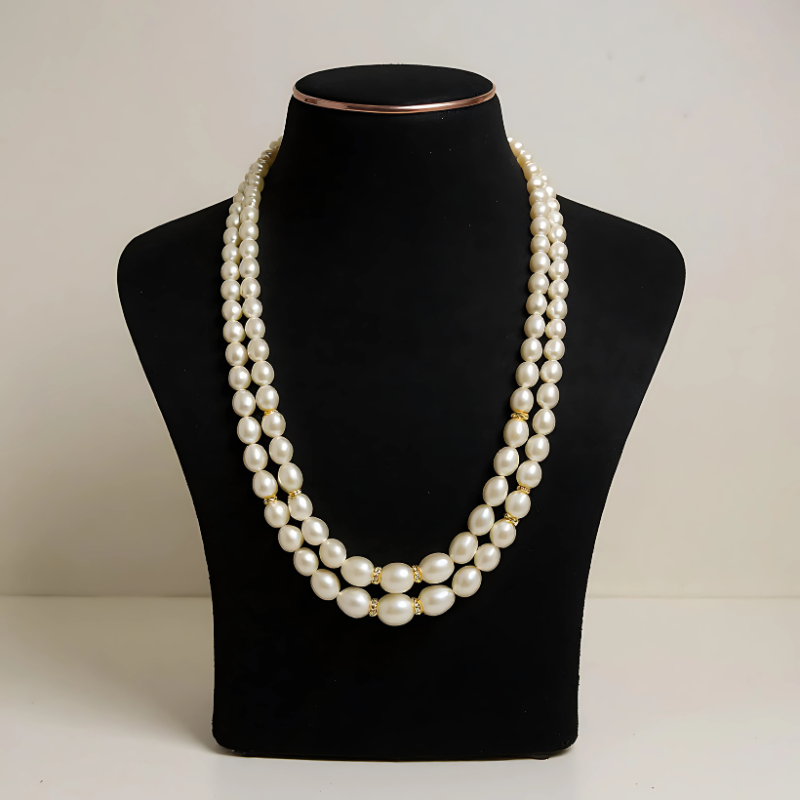 Rice 2 Line Graduation Mala (Adrings)