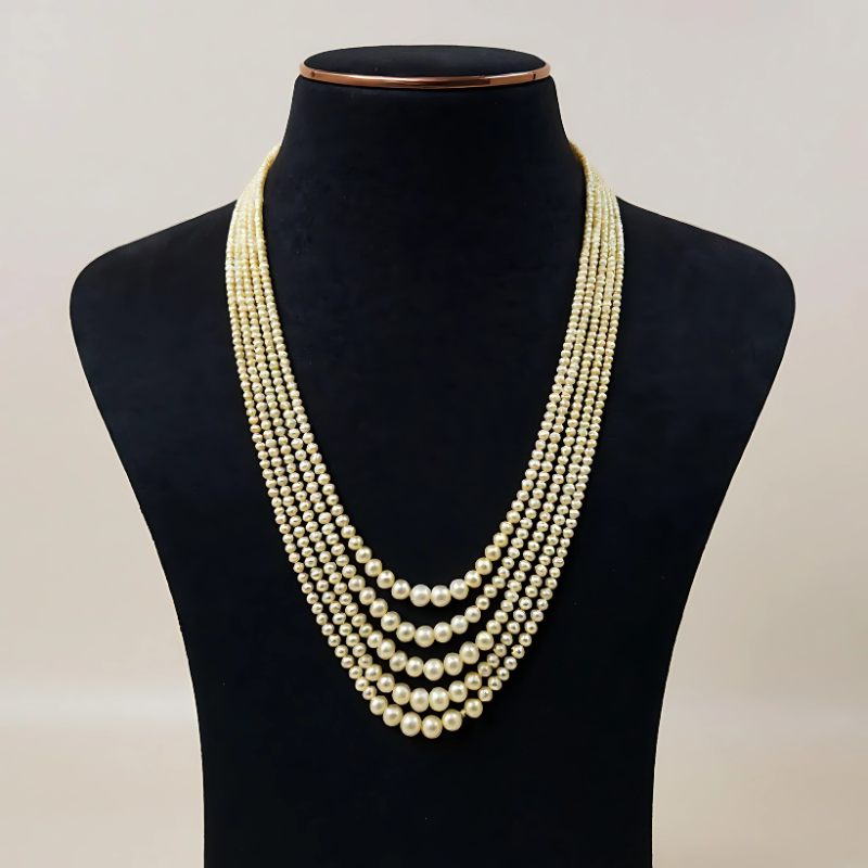 Cultured pearls GRADUTION Mala 5 LINS
