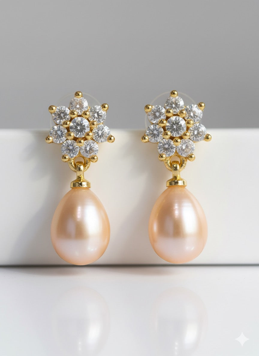 Blush Bloom Teardrop Earring