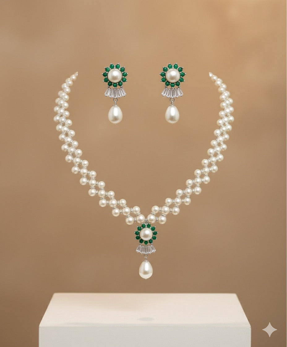 Panna Floral Pearl Set