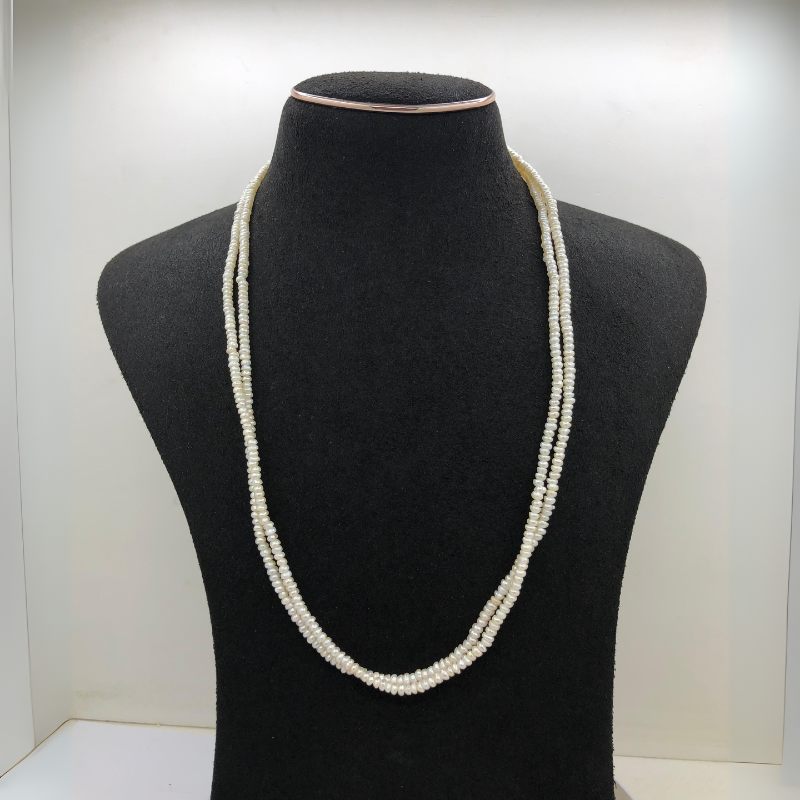 Heritage Pearl Mala – Double Line Charm