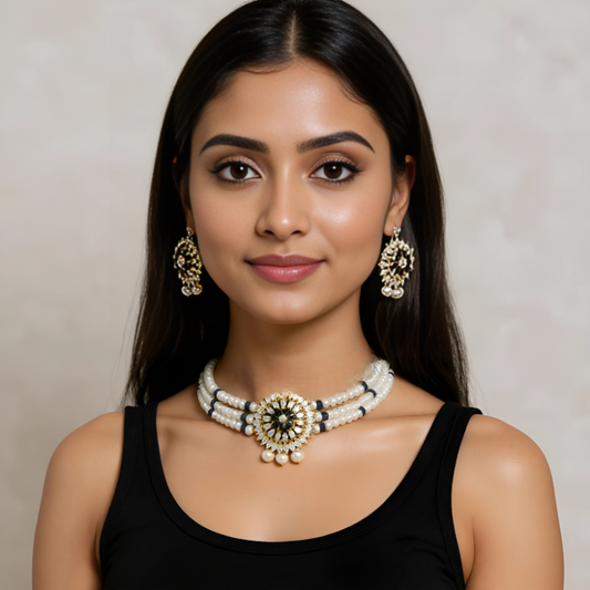 Regal Pearl Choker Set – Signature Grace