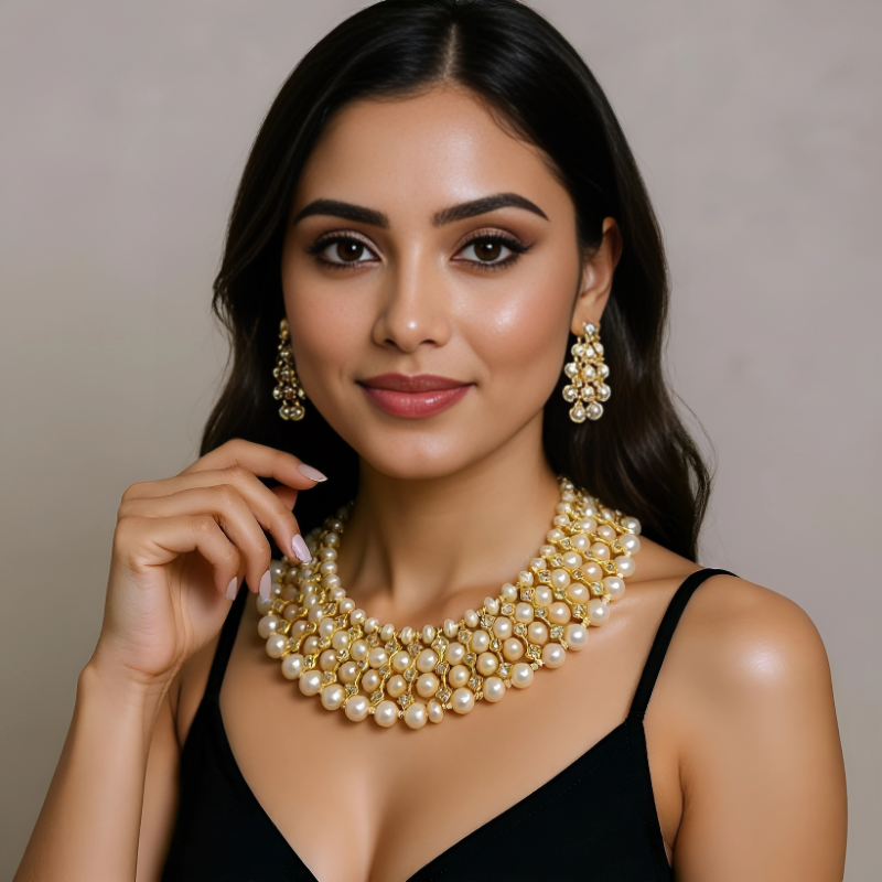 Classic Pearl Choker – Timeless Elegance