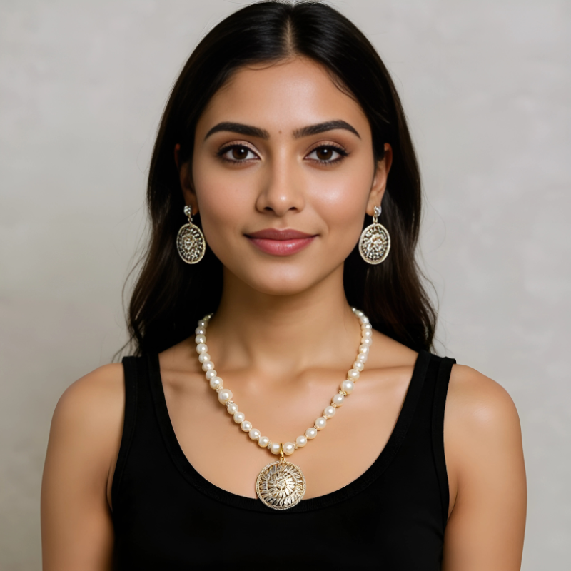 Rice Pearls Pendant Set – 1 Line