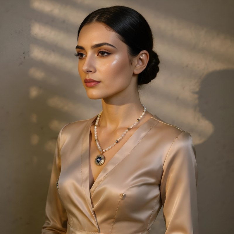 Rice Pearls Pendant Set – 1 Line