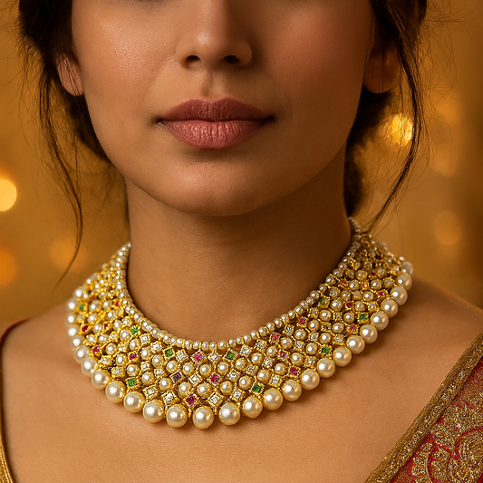 Pearls Choker Set