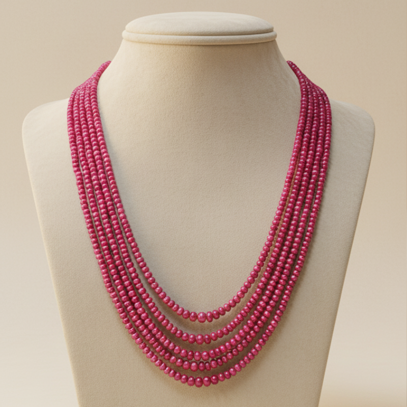 Ruby Beads Mala
