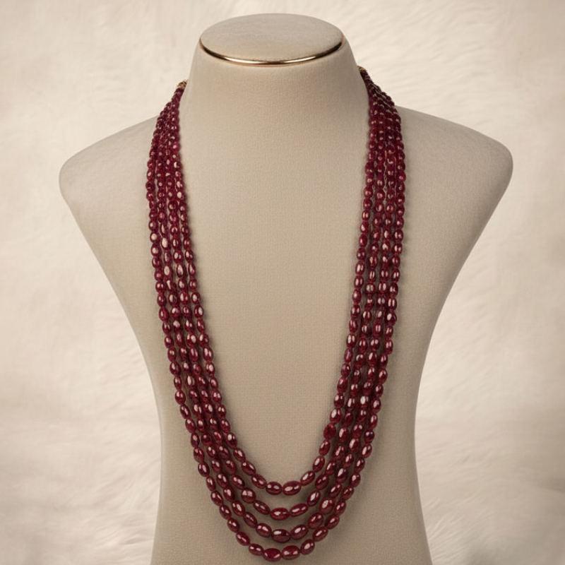 Ruby Beads Mala