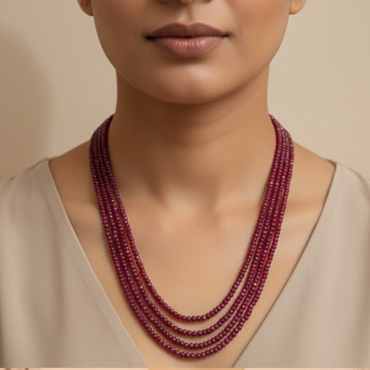 Ruby Beads Mala