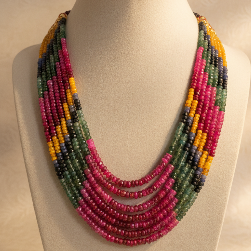 Rainbow Gemstone Mala