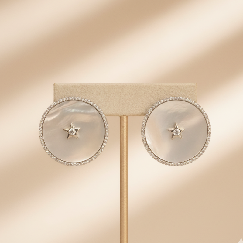 MoP Star Studs-Silver