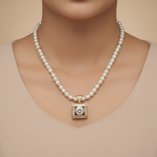 Rice Pearls with pendant 1 Line