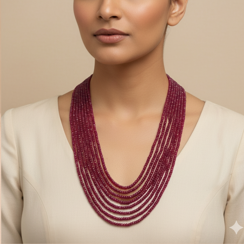 Ruby Beads Mala