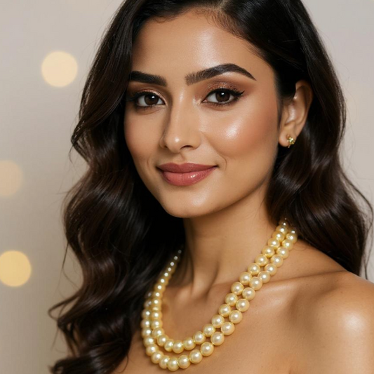 Culture Pearls Mala 2 Lines