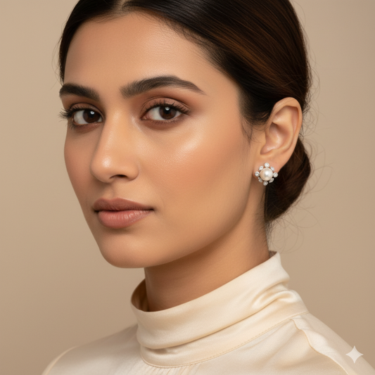 Silver Bloom Pearl Tops