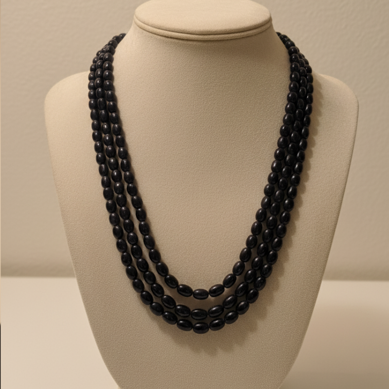 Blue Sapphire Beads Mala
