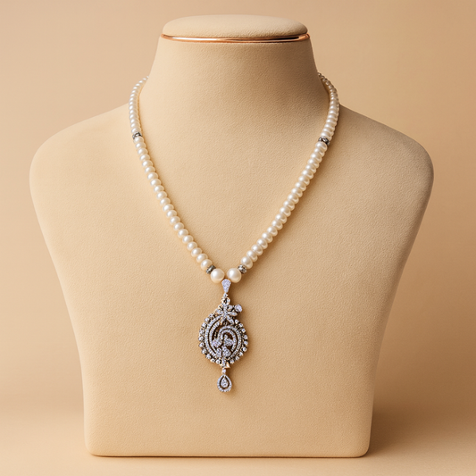 Mango Pearl Pendant Set