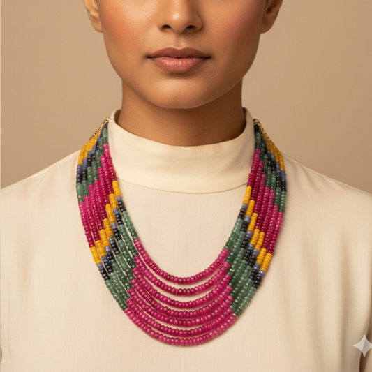 Rainbow Gemstone Mala