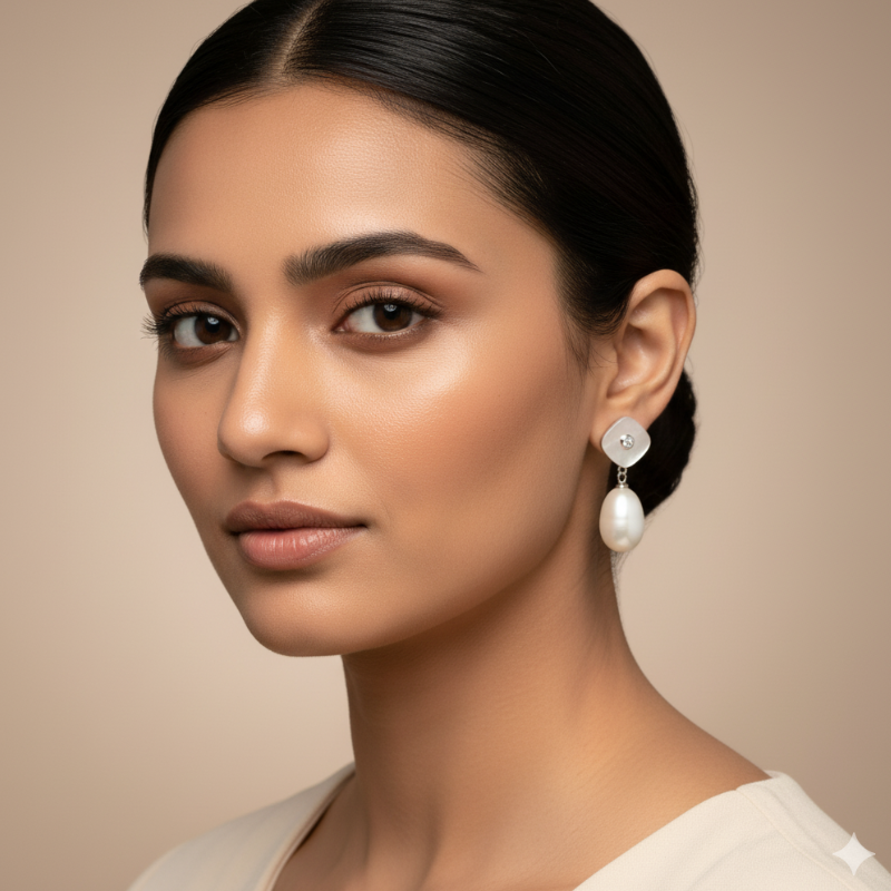 Silver MOP Pearl Drops