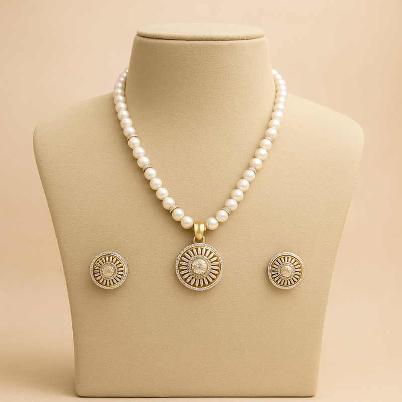 Moti Chakra Pendant Set