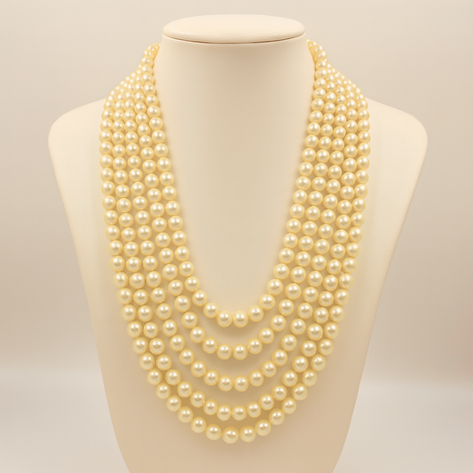 Culture pearls Mala 5 Lines