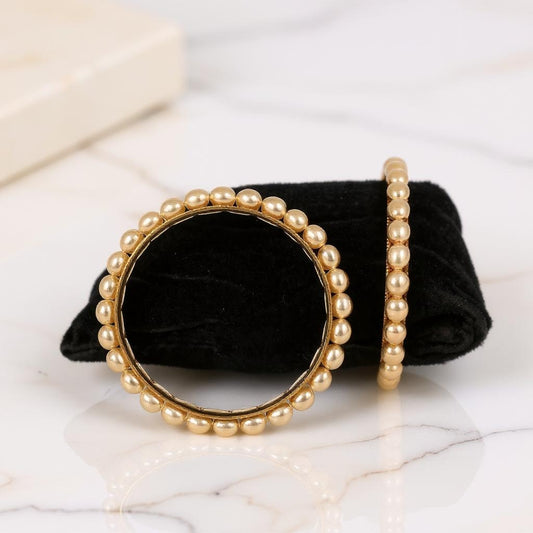 Champagne Pearl Bangles