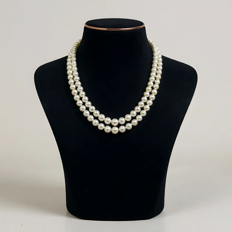 Culture pearls  GRADUTION Mala 2 LINES