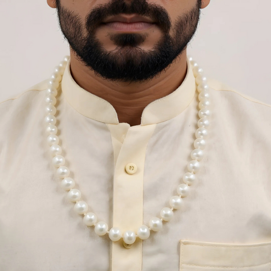 Classic Rice Pearl Single Line Mala