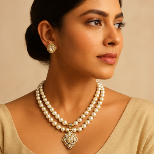 Gul Pearl Pendant Set