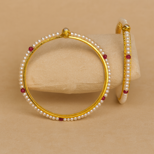 Scarlet Pearl Bangles