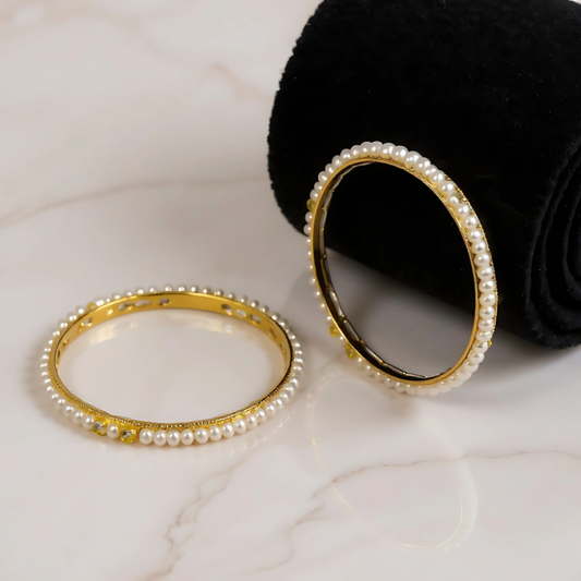 Royal Pearl Bangle – Eternal Elegance