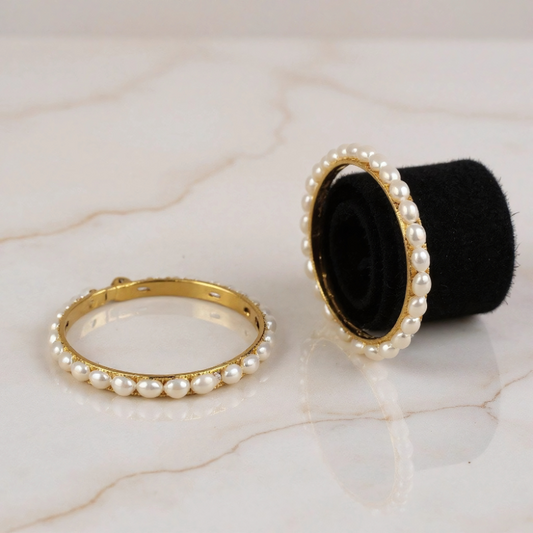 Classic Rice Pearl Bangle – Eternal Grace