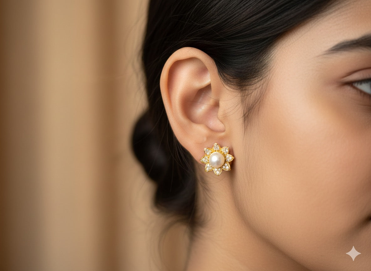 Daisy Pearl Studs