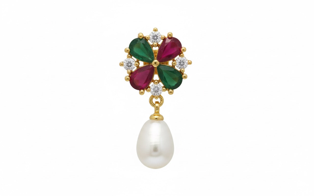 Jewelled Clover Pearl Drops