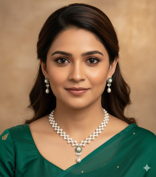 Panna Floral Pearl Set