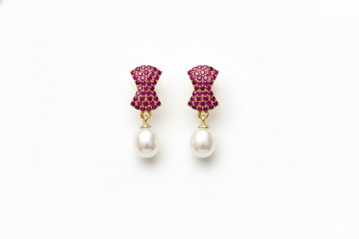 Anaar Pearl Drop Earrings