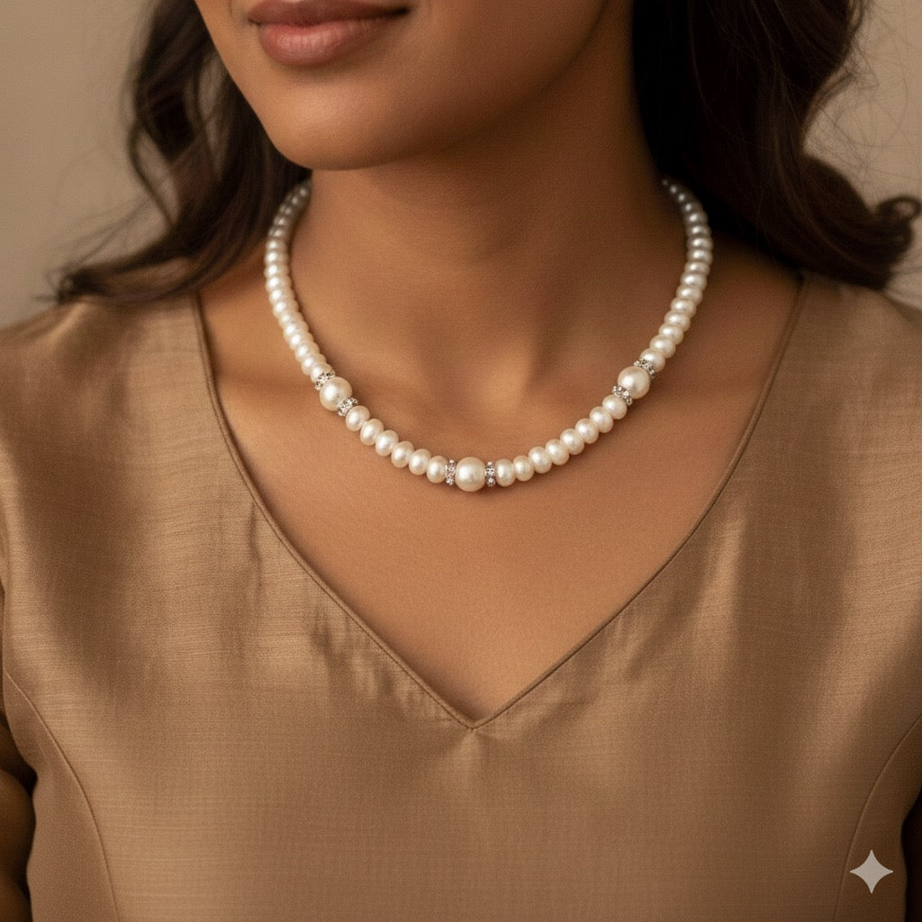 Luminous Halo Pearl Strand