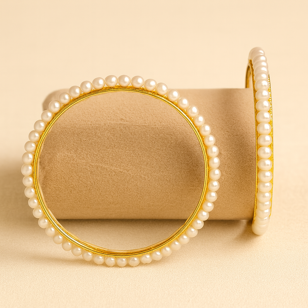 Majestic Pearl Bangle – Heritage Radiance