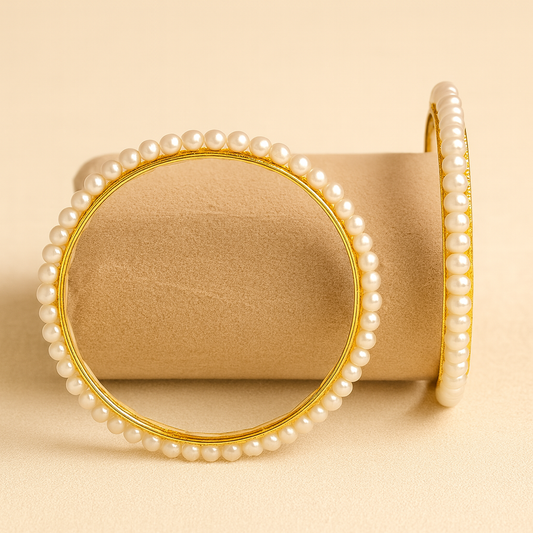 Majestic Pearl Bangle – Heritage Radiance