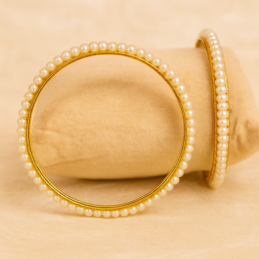Classic Pearl Bangle – Timeless Radiance
