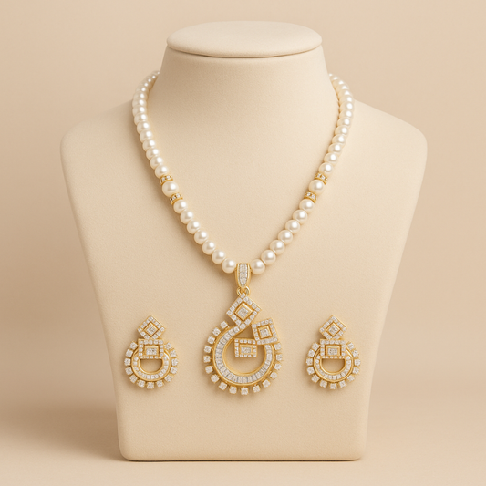 Heritage Pearl Pendant Set – One Line