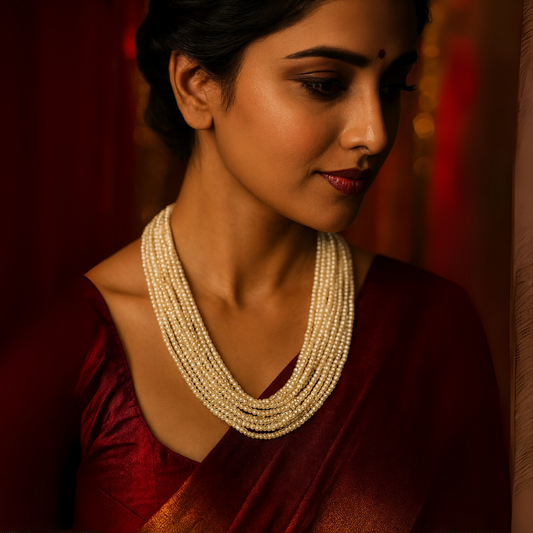 Khaka Pearls 10 Lines Mala