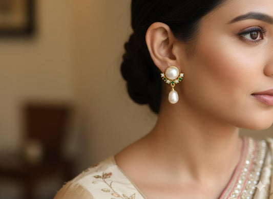 Emerald Crown Pearl Drops